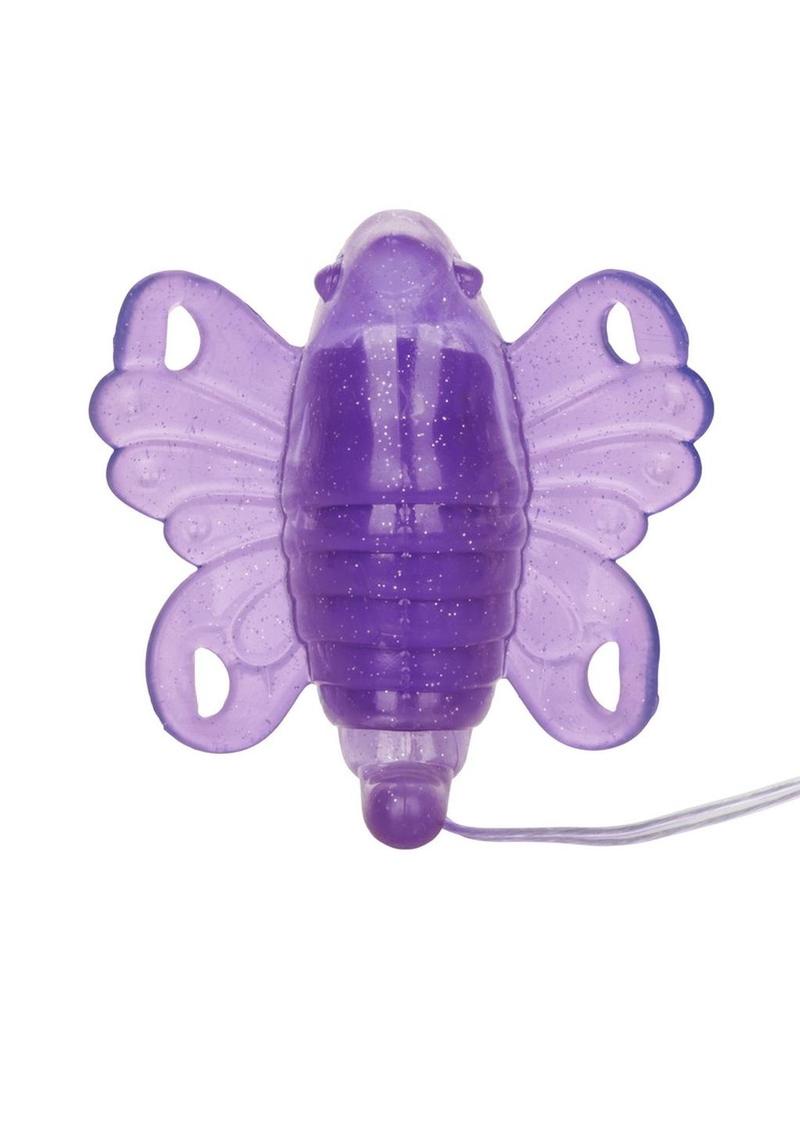 Venus Butterfly II Strap-On with Wired Remote Control - Purple