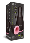 ZOLO Heatstroke Rechargeable Vibrating and Warming Masturbator - Black/Vanilla