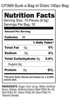 Candyprints Suck A Bag Of Dicks 3oz Bag (100 per bag)