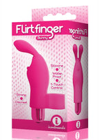 The 9's - Flirt finger Silicone Bunny Finger Vibrator - Pink