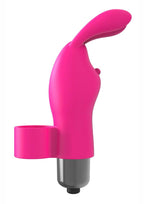 The 9's - Flirt finger Silicone Bunny Finger Vibrator - Pink