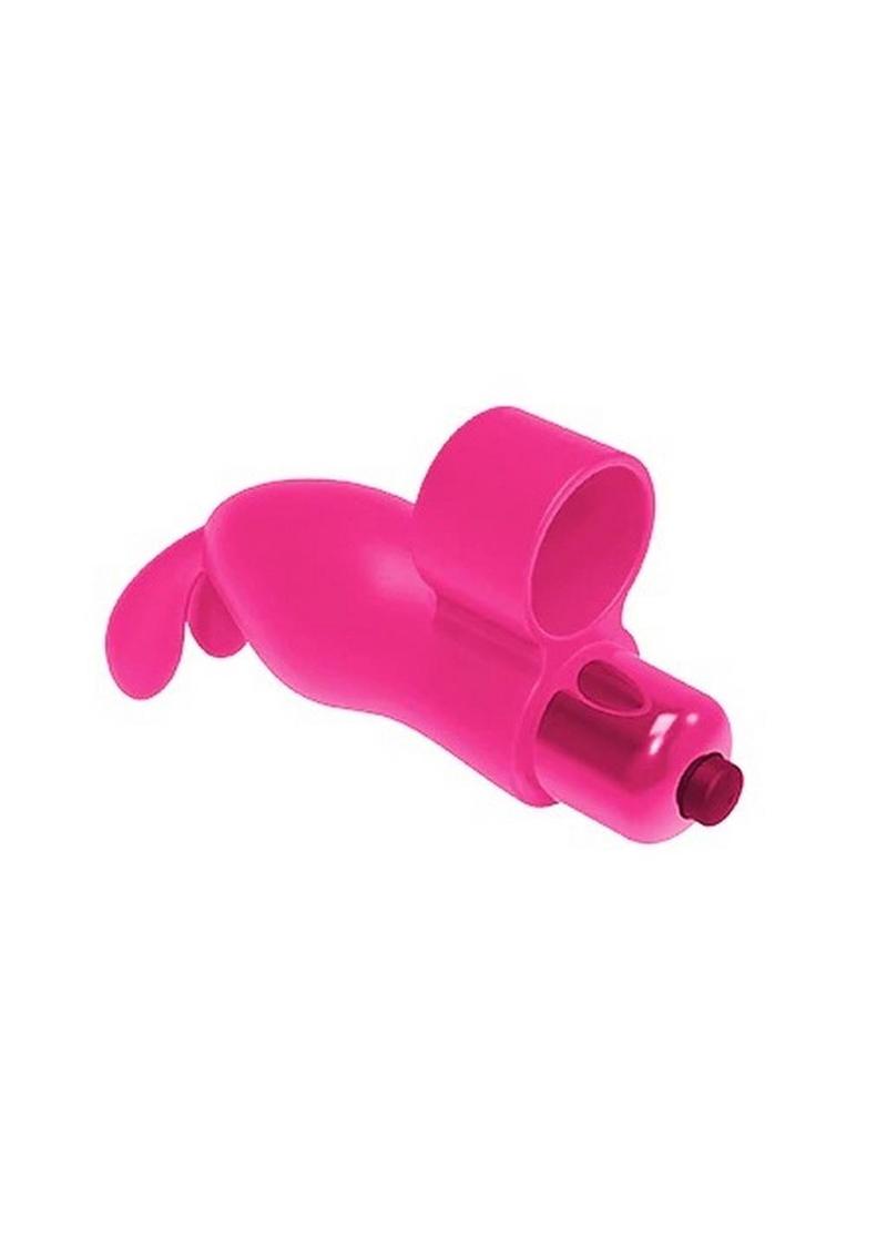 The 9's - Flirt finger Silicone Bunny Finger Vibrator - Pink