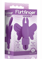 The 9's - Flirt finger Silicone Butterfly Finger Vibrator - Purple
