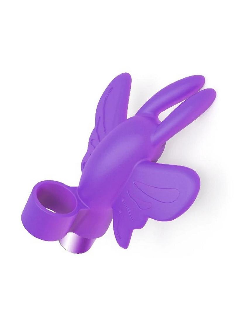The 9's - Flirt finger Silicone Butterfly Finger Vibrator - Purple
