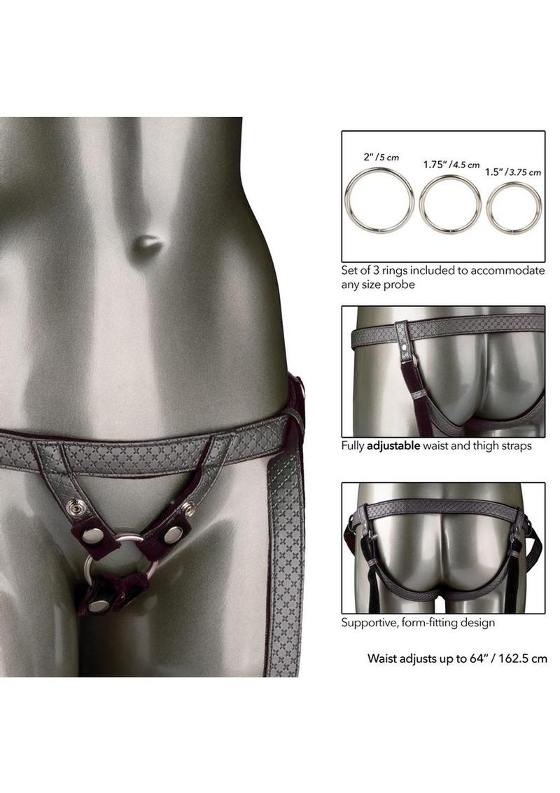 Her Royal Harness The Regal Duchess Adjustable Harness - Pewter