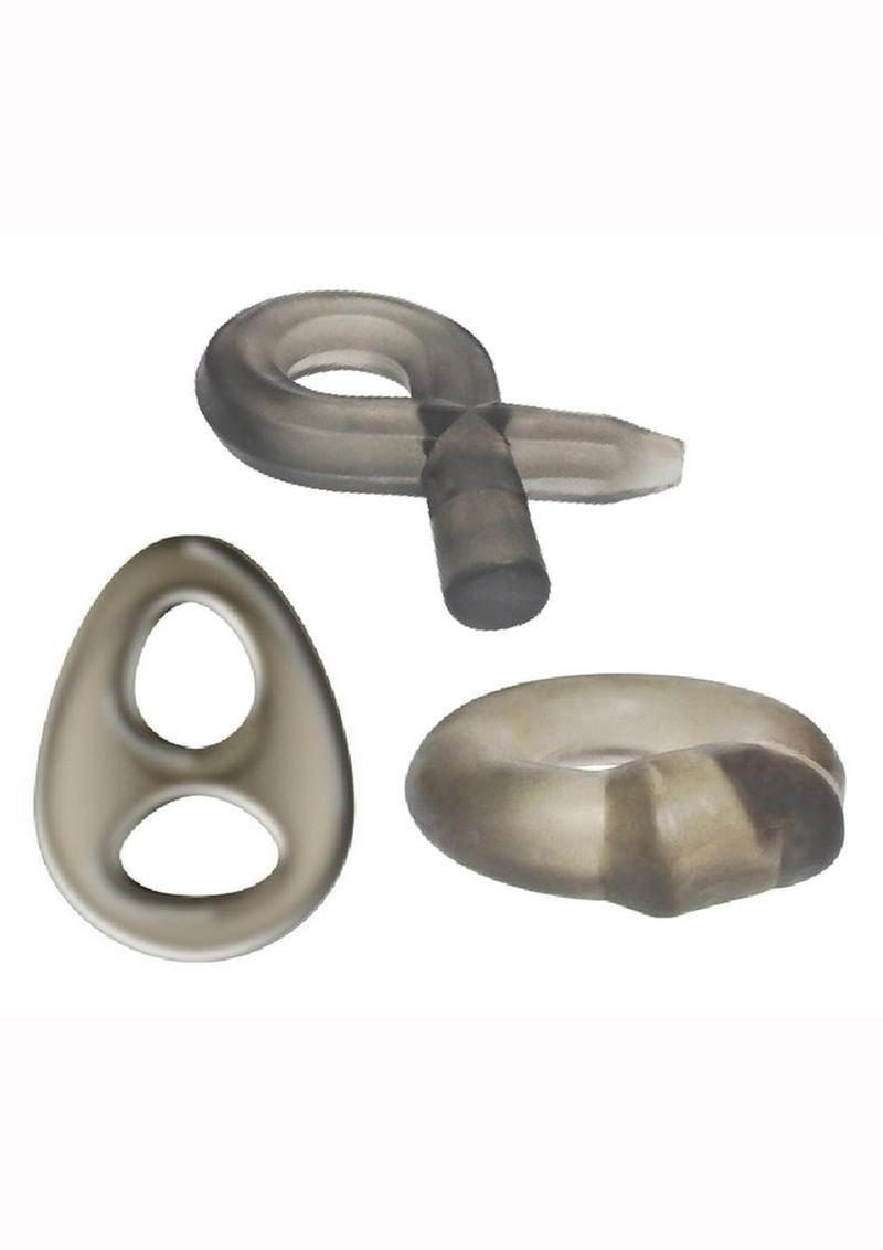 The 9's - Phat Rings Smoke 1, Chunky Cock Rings - Smoke