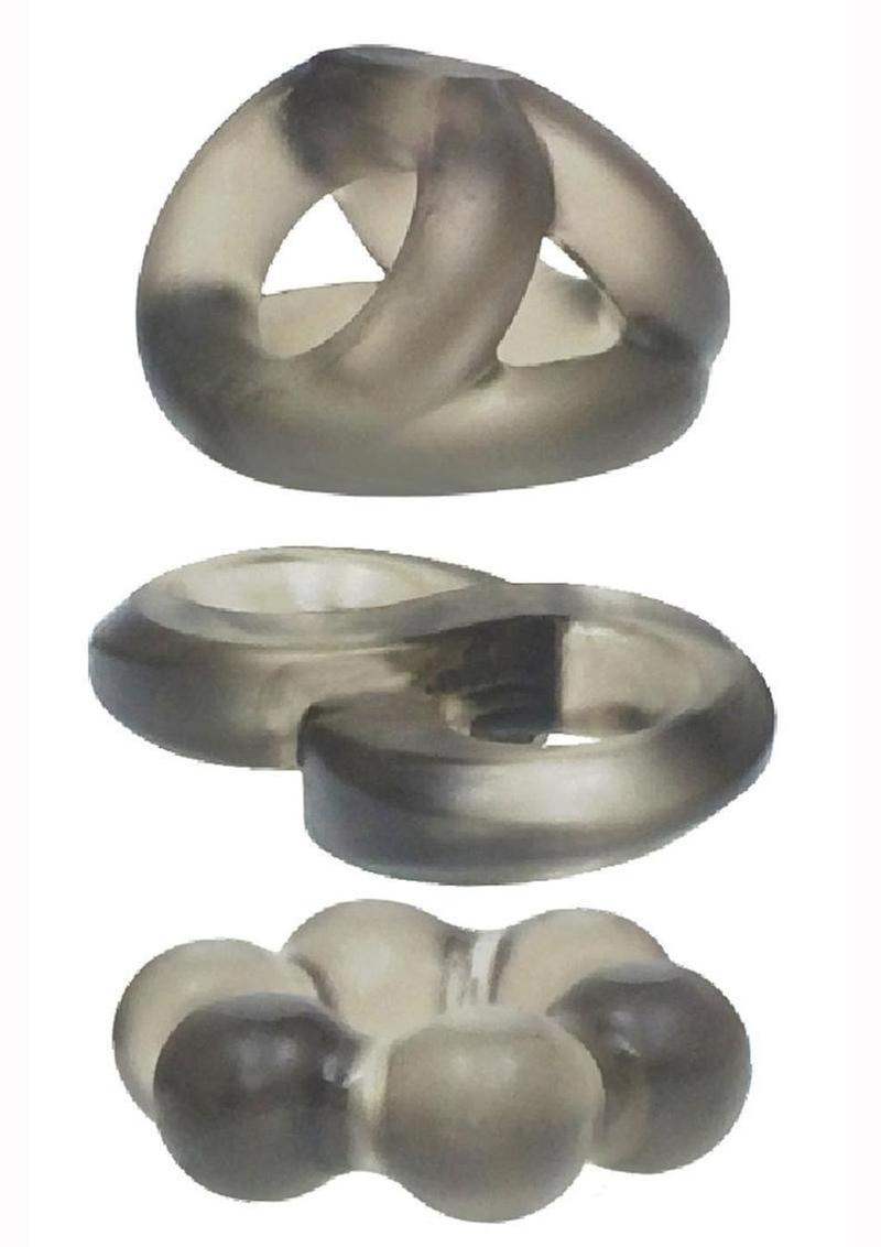 The 9's - Phat Rings Smoke 2, Chunky Cock Rings - Smoke