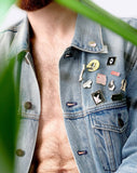 Stay Cheeky enamel pin by Dicks Don't Lie