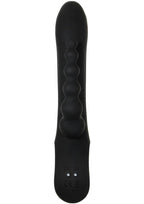 Trifecta Rechargeable Silicone Triple Stimulation Rabbit Vibrator - Black