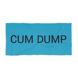 CUM DUMP Beach Towel by CULTUREEDIT