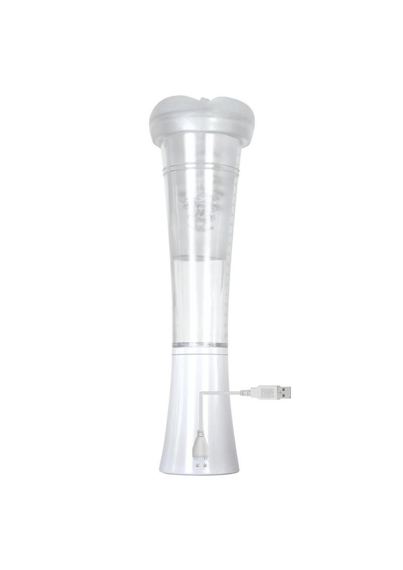 Zero Tolerance Sucking Good Rechargeable Vibrating Masturbator - Vanilla