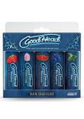GoodHead Slick Head Glide Water Based Flavored Lubricants 5pc Set Assorted Flavors