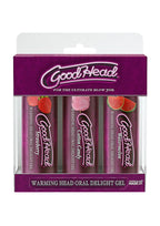 GoodHead Warming Head Oral Delight Water Based Gel (3pc Set) Assorted Flavors