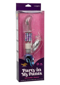 Naughty Bits Party in my Pants Jack Rabbit Rotating and Gyrating Vibrator - Multicolored