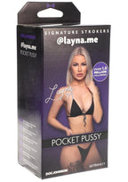 Signature Strokers Girls of Social Media @layna.me Pocket Pussy Masturbator - Vanilla