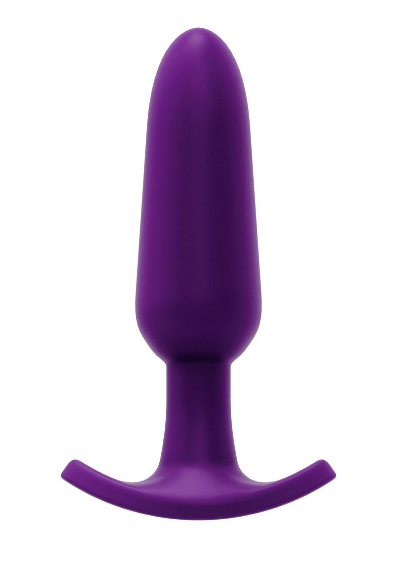 VeDO Bump Plus Rechargeable Silicone Anal Vibrator with Remote Control - Deep Purple
