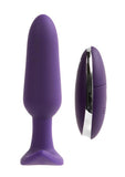 VeDO Bump Plus Rechargeable Silicone Anal Vibrator with Remote Control - Deep Purple