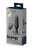 VeDO Bump Plus Rechargeable Silicone Anal Vibrator with Remote Control - Just Black