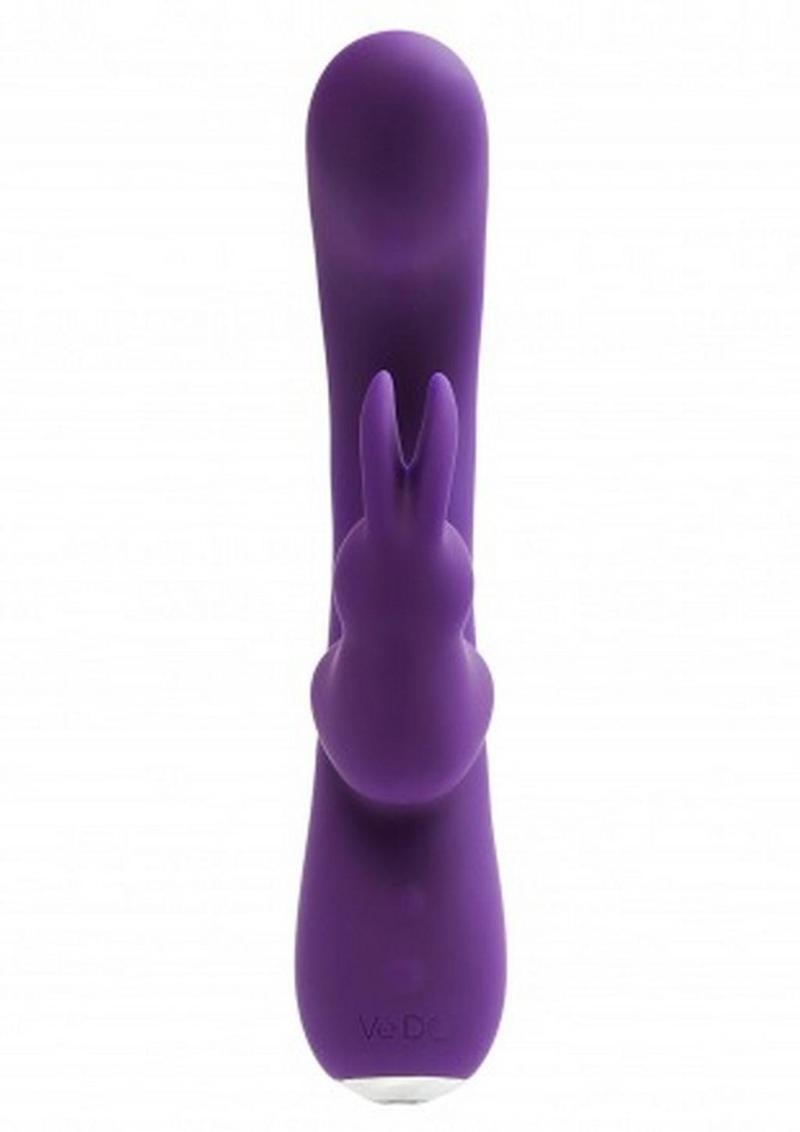 VeDO Kinky Bunny Plus Rechargeable Silicone Rabbit Vibrator - Deep Purple