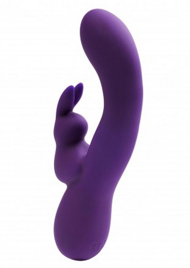 VeDO Kinky Bunny Plus Rechargeable Silicone Rabbit Vibrator - Deep Purple