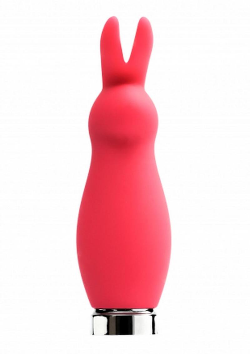 VeDO Crazzy Bunny Rechargeable Silicone Mini Vibrator - Pink