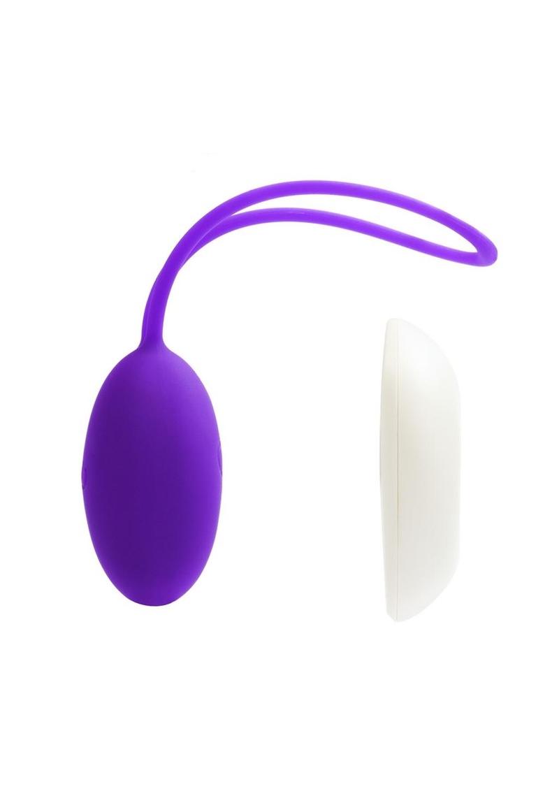 VeDO Peach Rechargeable Silicone Egg Vibrator with Remote Control - Into You Indigo