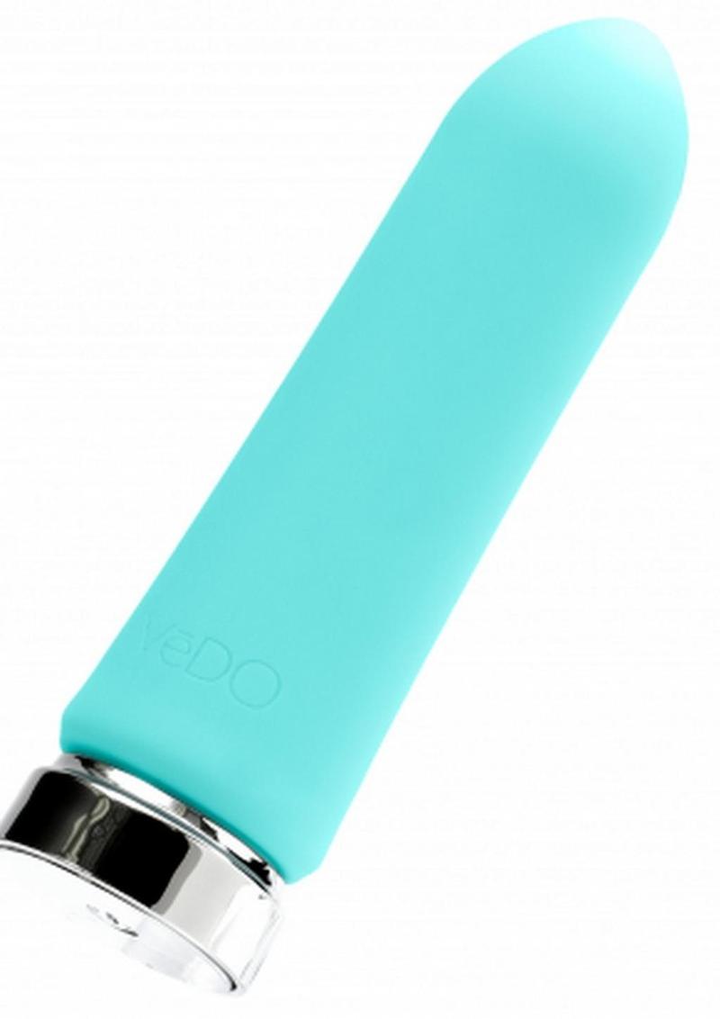 VeDO Bam Rechargeable Silicone Bullet Vibrator - Tease Me Turquoise