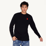 PLAYBOY Repeating Masthead Long Sleeve T-Shirt