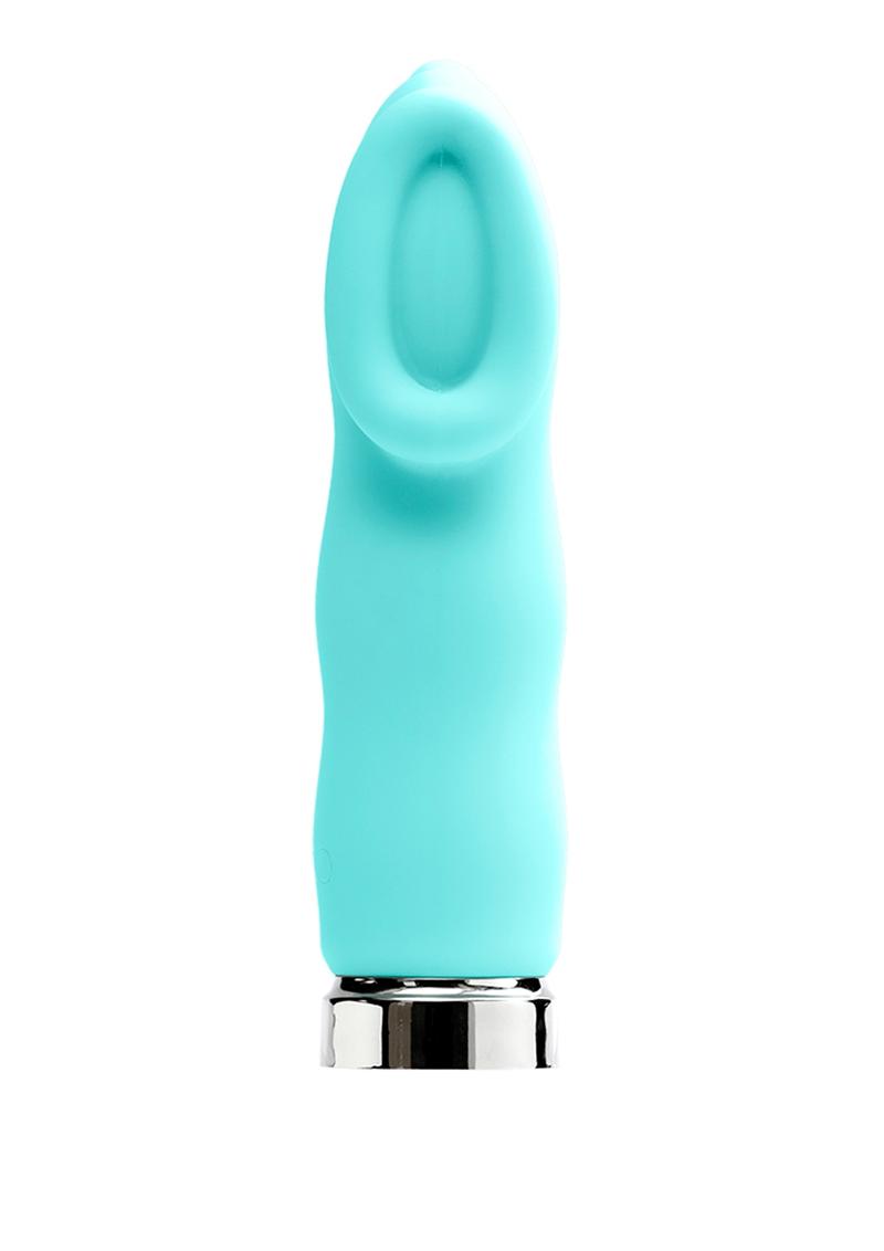 VeDO Luv Plus Rechargeable Silicone Bullet Vibrator - Tease Me Turquoise