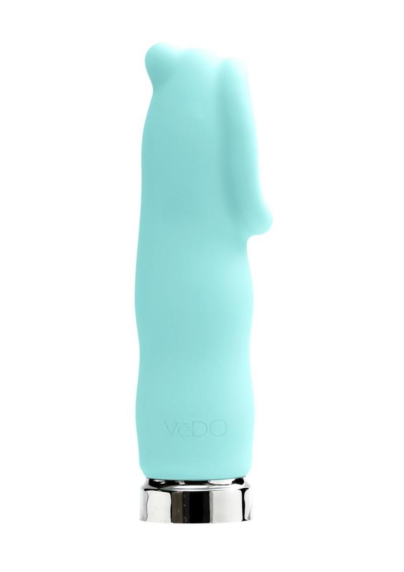 VeDO Luv Plus Rechargeable Silicone Bullet Vibrator - Tease Me Turquoise