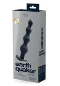 VeDO Earth Quaker Rechargeable Silicone Anal Beads - Just Black