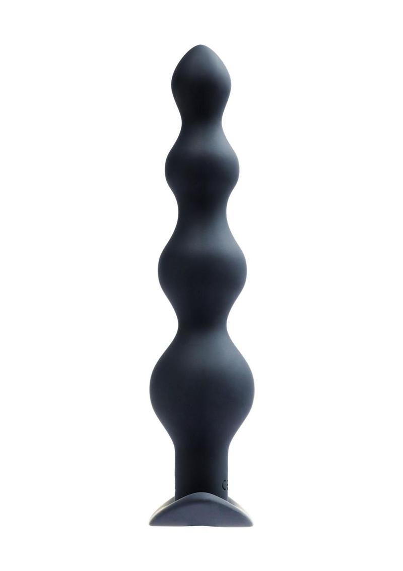 VeDO Earth Quaker Rechargeable Silicone Anal Beads - Just Black