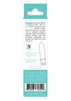 VeDO Bam Mini Rechargeable Silicone Bullet Vibrator - Tease Me Turquoise