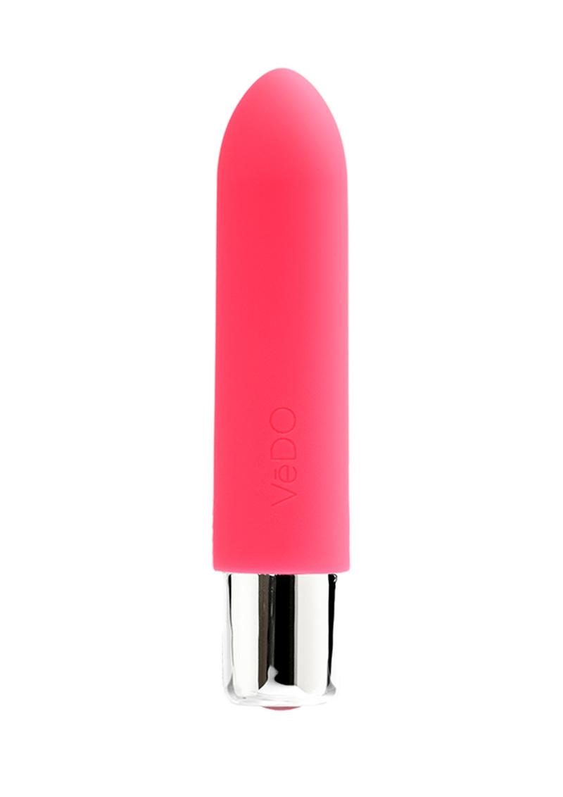 VeDO Bam Mini Rechargeable Silicone Bullet Vibrator - Foxy Pink