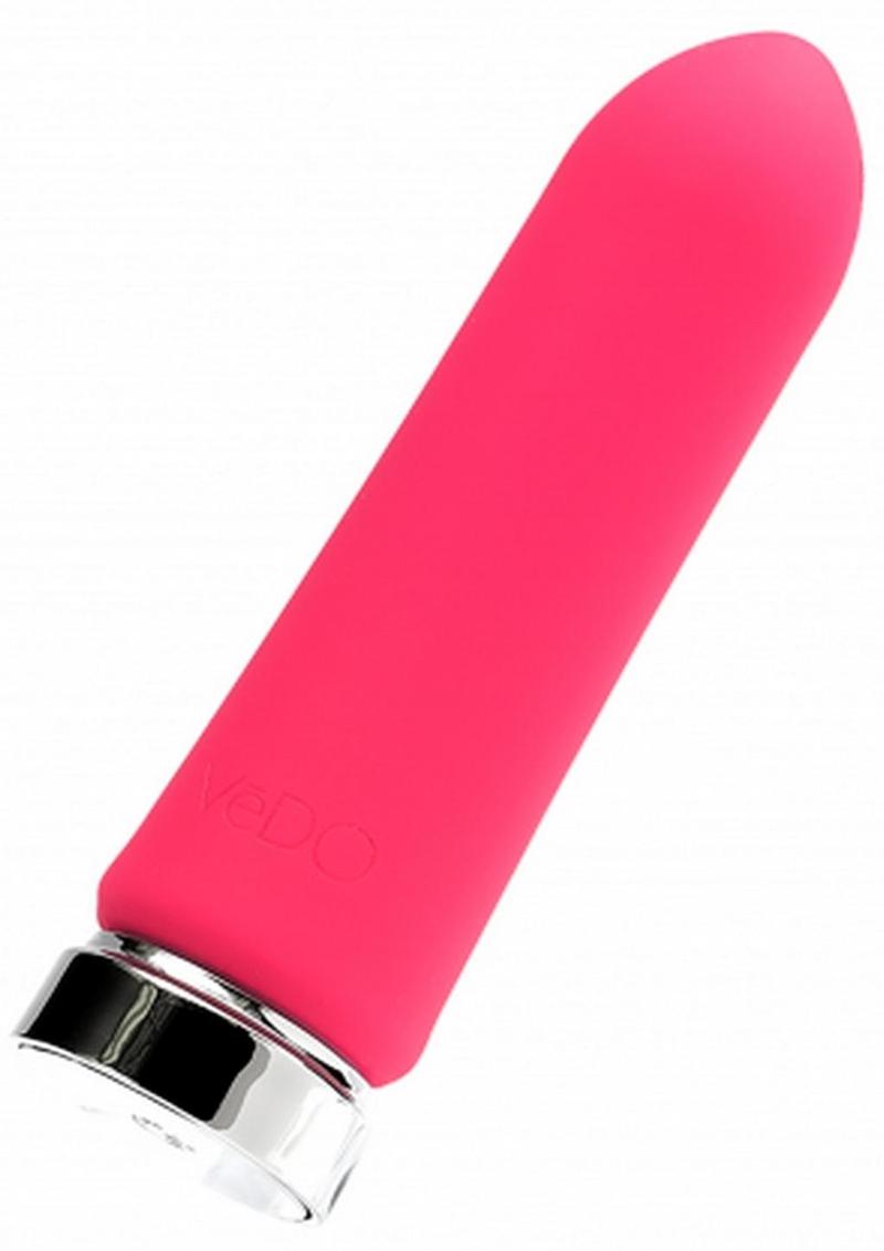 VeDO Bam Mini Rechargeable Silicone Bullet Vibrator - Foxy Pink