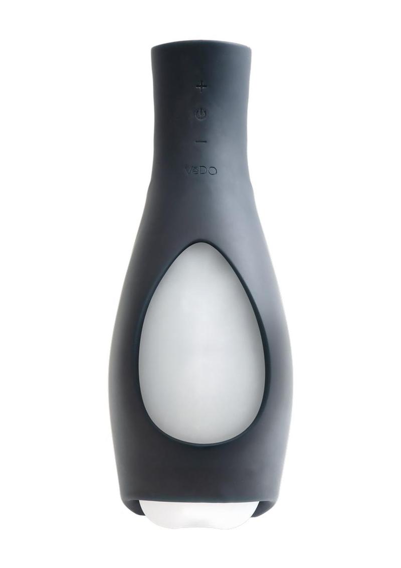 VeDO Torpedo Rechargeable Vibrating Stroker - Just Black/Glow In The Dark