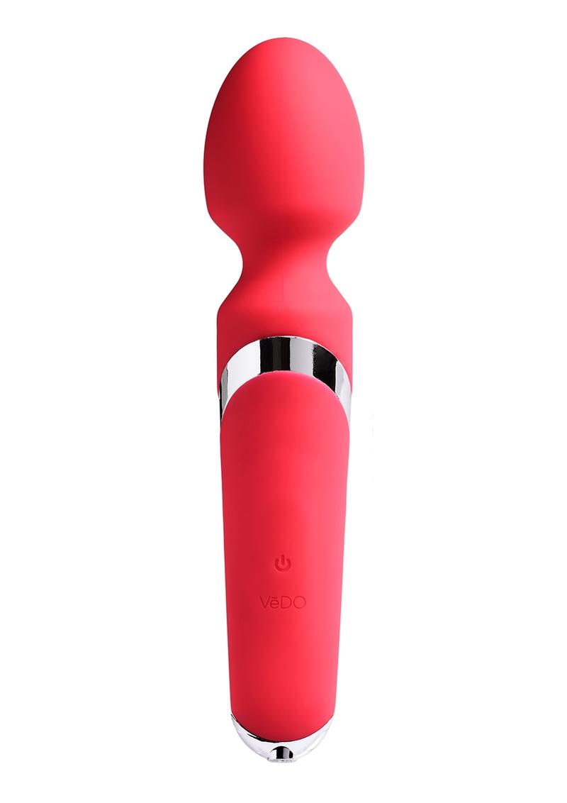 VeDO Wanda Rechargeable Silicone Wand Massager - Foxy Pink