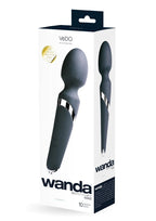 VeDO Wanda Rechargeable Silicone Wand Massager - Just Black