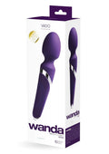 VeDO Wanda Rechargeable Silicone Wand Massager - Deep Purple