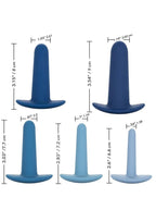 They Ology Wearable Anal Trainer (5 Piece Set) - Blue