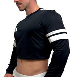 Adidas Neo Black Long Sleeve Crop Top BY SNEAKERMASK
