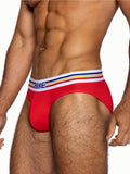 BIKE Stretch Cotton Brief - Samba Red