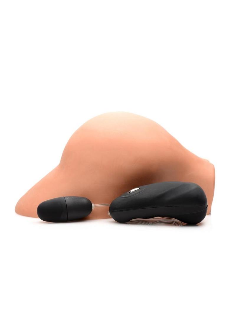 Mistress Mia Vibrating BioSkin Backdoor Stroker - Ass - Caramel