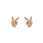 PLAYBOY Rabbit Head Stud Earrings