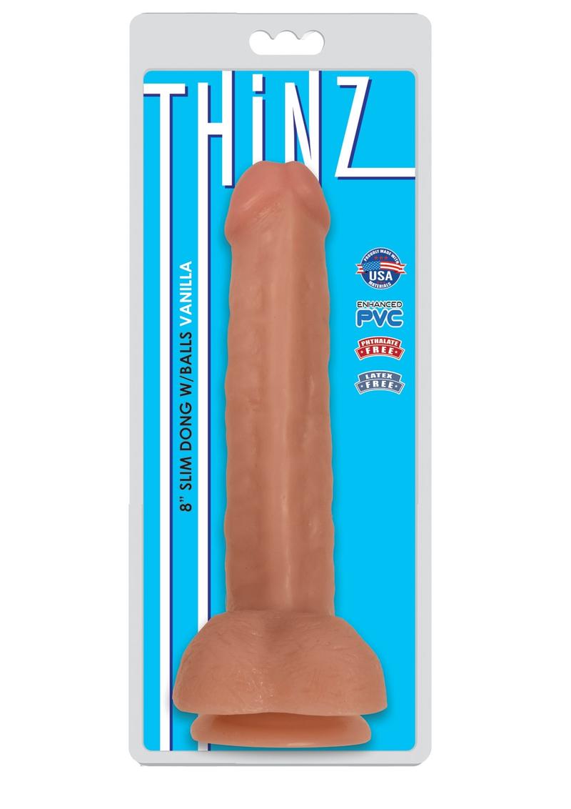 Thinz Slim Dong with Balls 8in - Vanilla
