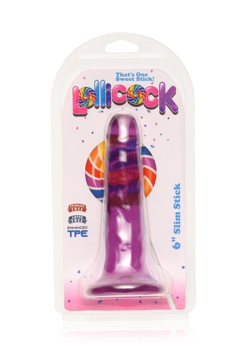 Lollicock Slim Sick Dildo 6in - Grape Ice
