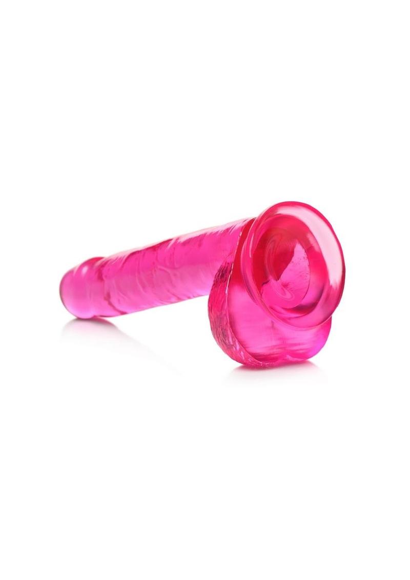 Lollicock Slim Stick Dildo with Balls 7in - Cherry Ice