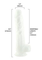 Addiction Pearl Dong 8.5in - White