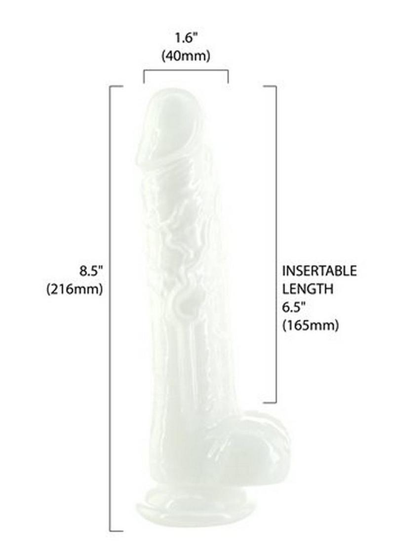 Addiction Pearl Dong 8.5in - White