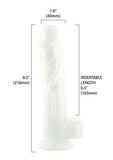 Addiction Pearl Dong 8.5in - White